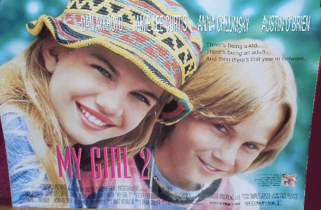 MY GIRL 2: UK Quad Film Poster