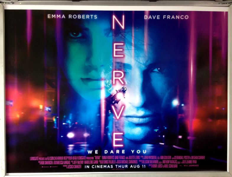 Cinema Poster: NERVE 2016 (Main Quad) Emma Roberts Dave Franco Emily Meade  