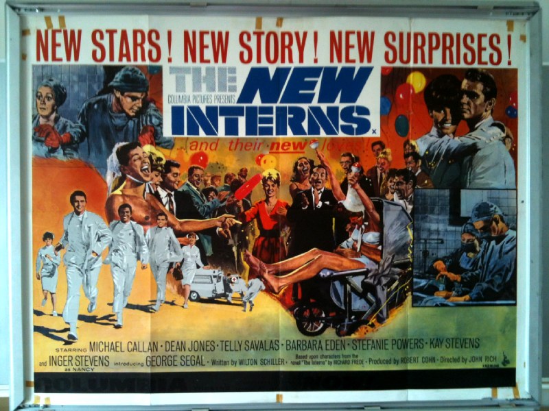 Cinema Poster: NEW INTERNS, THE (QUAD) Michael Callan Dean Jones Telly Savalas