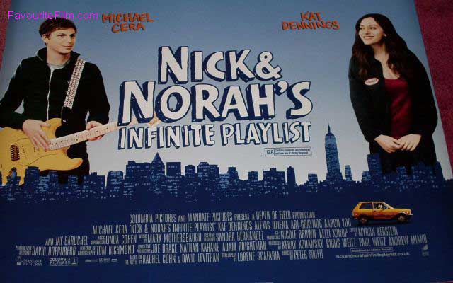 NICK AND NORAH'S INFINITE PLAYLIST: Main UK Quad Film Poster