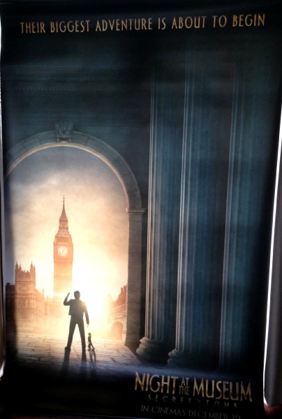 Cinema Banner: NIGHT AT THE MUSEUM SECRET OF THE TOMB 2014 (Advance) Ben Stiller