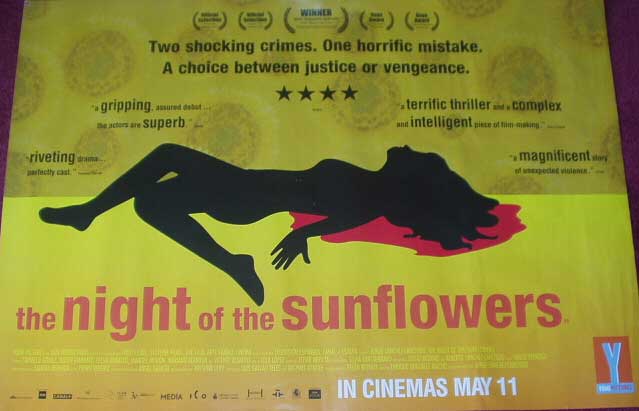 NIGHT OF THE SUNFLOWERS, THE: Main UK Quad Film Poster