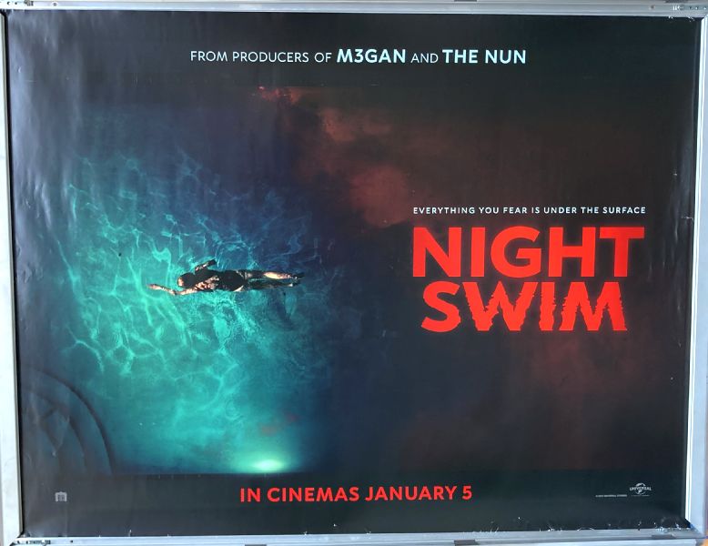 Cinema Poster: NIGHT SWIM 2024 (Quad) Wyatt Russell Kerry Condon