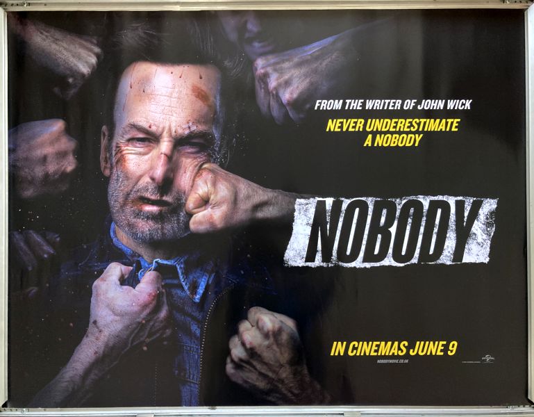Cinema Poster: NOBODY 2021 (Quad) Bob Odenkirk Aleksey Serebryakov Connie Nielsen
