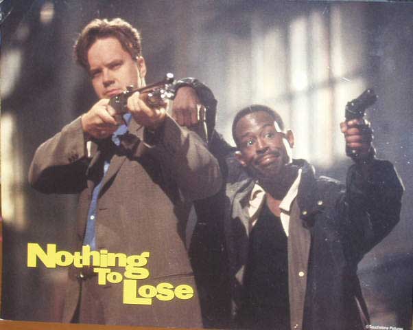 NOTHING TO LOSE: Lobby Card (Pointing Guns)