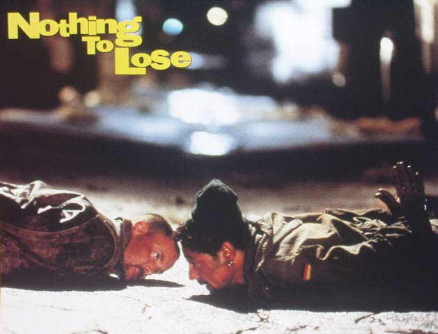 NOTHING TO LOSE: Lobby Card (Lying In Road)