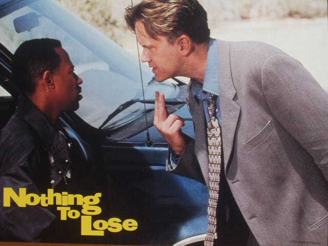 NOTHING TO LOSE: Lobby Card (Robbins & Lawrence Argue)