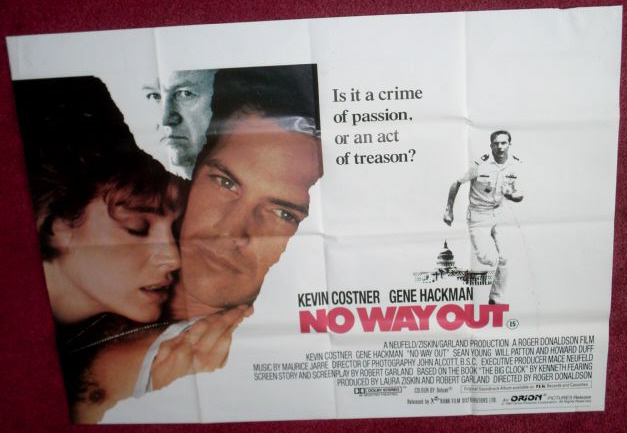 NO WAY OUT: Quad Film Poster