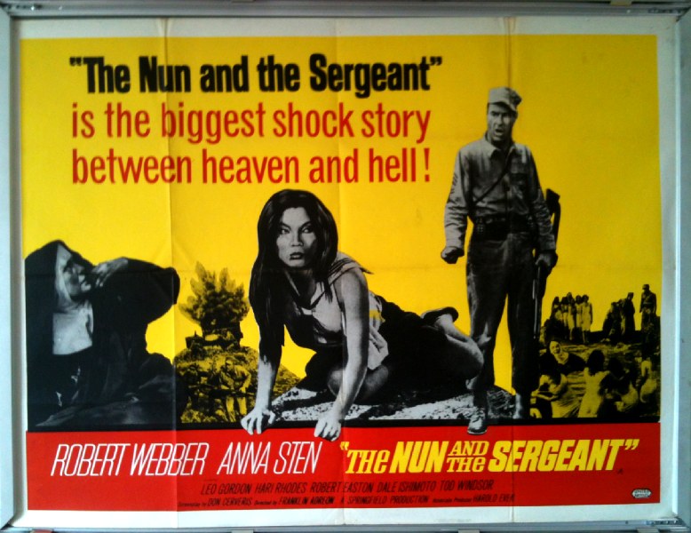 Cinema Poster: NUN AND THE SERGEANT, THE 1962 (QUAD) Robert Webber Leo Gordon
