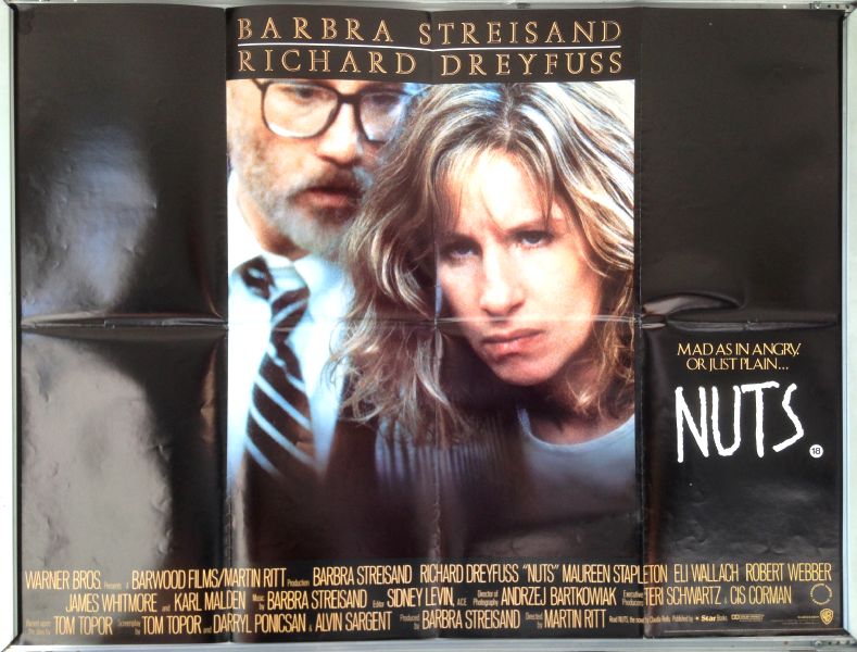 Cinema Poster: NUTS 1987 (Quad) Barbra Streisand Richard Dreyfuss Maureen Stapleton