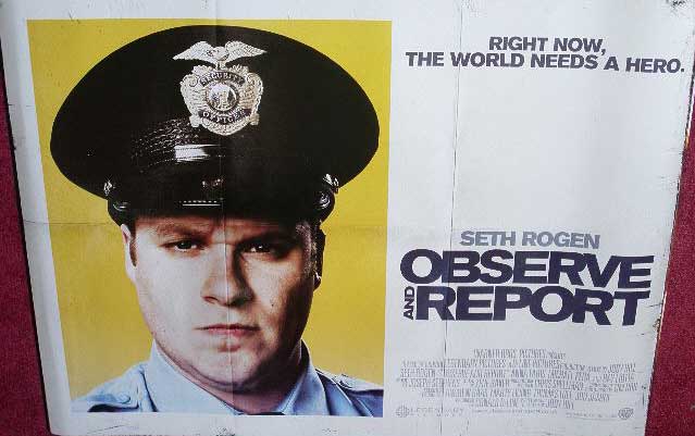 OBSERVE AND REPORT: Main UK Quad Film Poster