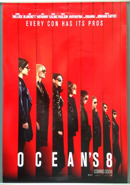 Cinema Poster: OCEAN'S 8 2018 (Profiles One Sheet) Sandra Bullock Cinema Poster: OCEAN'S 8 2018 (Profiles One Sheet) Sandra Bullock