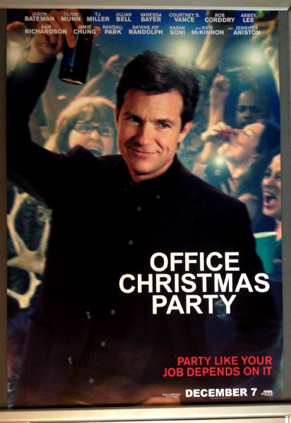 Cinema Poster: OFFICE CHRISTMAS PARTY 2016 (JB One Sheet) Jennifer Aniston Jason Bateman