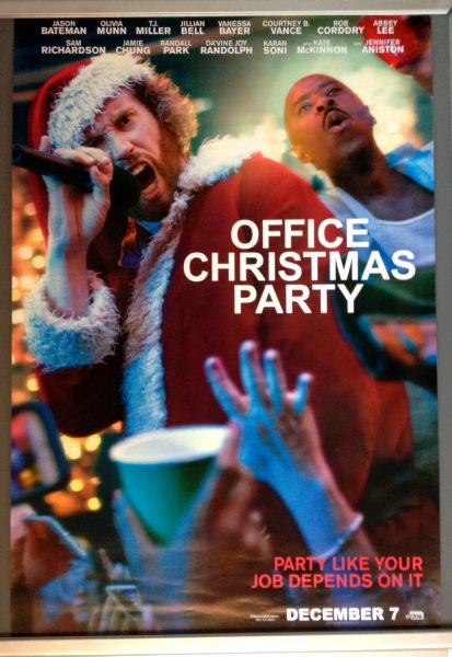 Cinema Poster: OFFICE CHRISTMAS PARTY 2016 (TJ One Sheet) Jennifer Aniston T.J. Miller