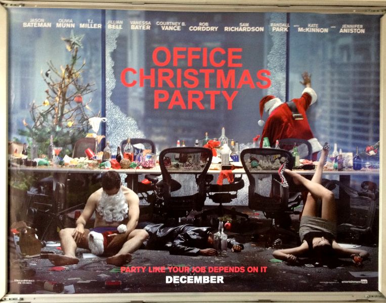 Cinema Poster: OFFICE CHRISTMAS PARTY 2016 (Quad) Kate McKinnon Olivia Munn Jamie Chung