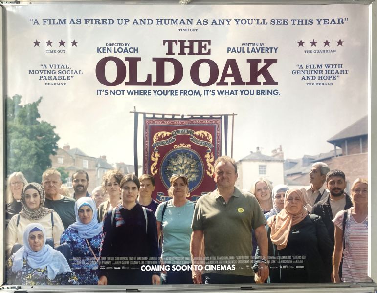 Cinema Poster: OLD OAK, THE 2023 (Quad) Ken Loach Dave Turner Ebla Mari