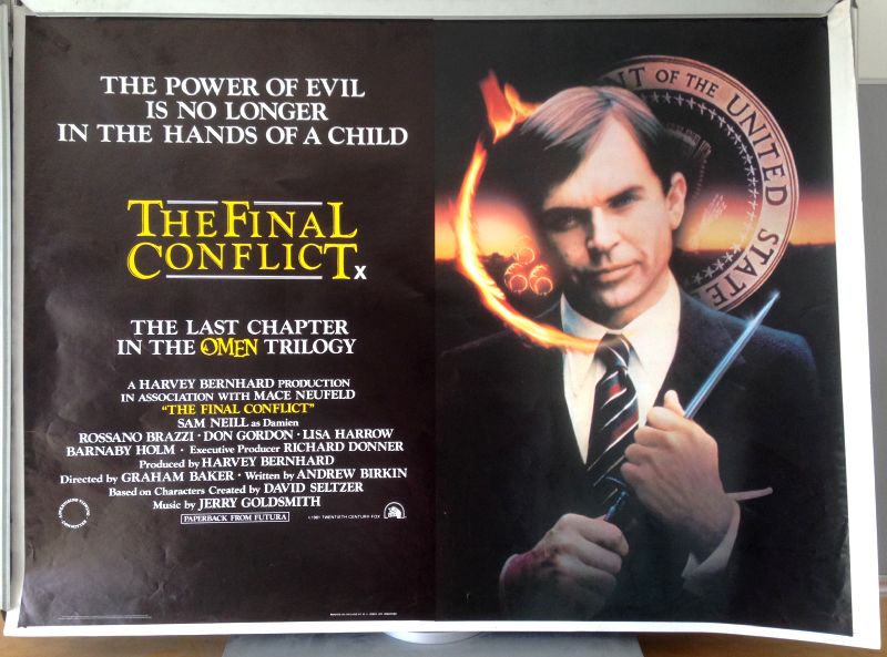 Cinema Poster: OMEN 3 THE FINAL CONFLICT 1981 (Quad) Sam Neill