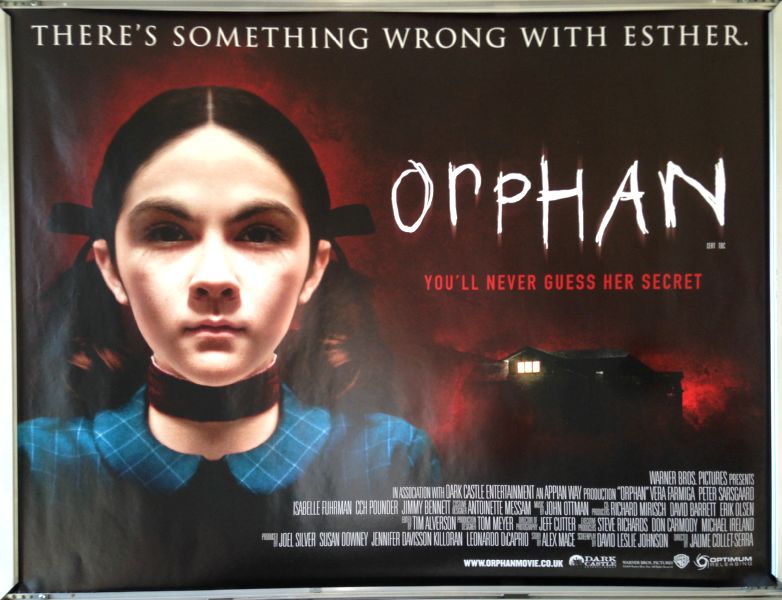 Cinema Poster: ORPHAN 2010 (Quad) Vera Farmiga Peter Sarsgaard