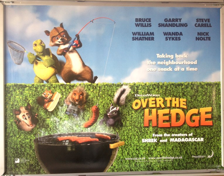 OVER THE HEDGE: Advance UK Quad Film Poster OVER THE HEDGE: Advance UK Quad Film Poster
