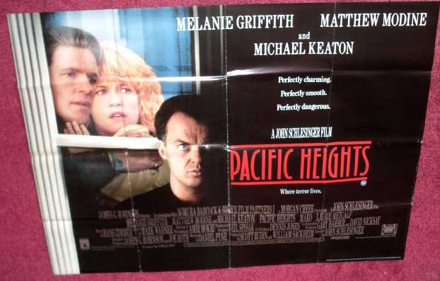 PACIFIC HEIGHTS: UK Quad Film Poster