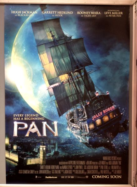 Cinema Poster: PAN 2015 (Ship One Sheet) Hugh Jackman Garrett Hedlund Rooney Mara