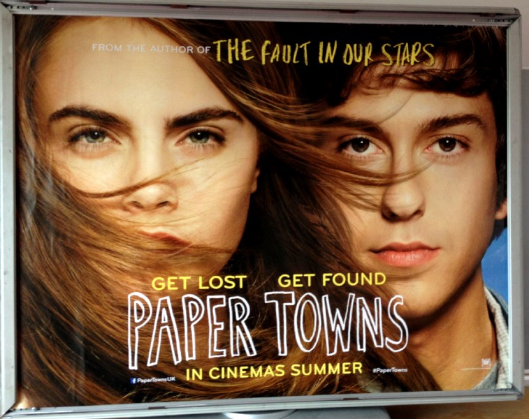 Cinema Poster: PAPER TOWNS 2015 (Quad) Nat Wolff Cara Delevingne Austin Abrams