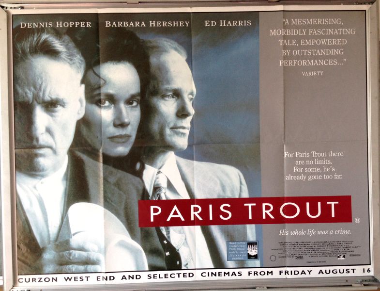 Cinema Poster: PARIS TROUT 1991 (Quad) Dennis Hopper Barbara Hershey Ed Harris