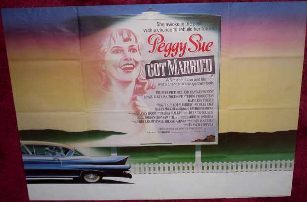 PEGGY SUE GOT MARRIED: UK Quad Film Poster