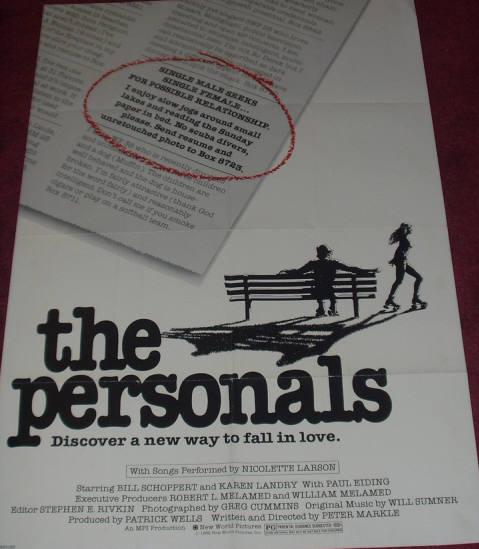PERSONALS, THE: Main One Sheet Film Poster