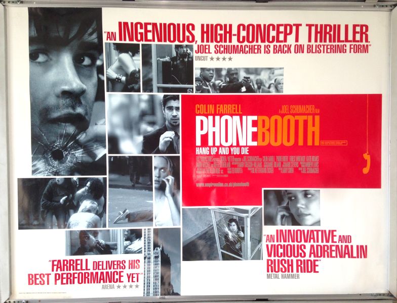 Cinema Poster: PHONE BOOTH 2002 (Quad) Colin Farrell Kiefer Sutherland