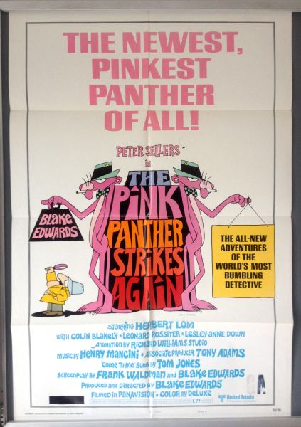 Cinema Poster: PINK PANTHER STRIKES AGAIN 1976 (US One Sheet) Peter Sellers