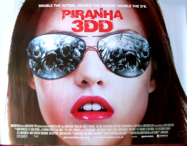 PIRANHA 3DD: UK Quad Film Poster