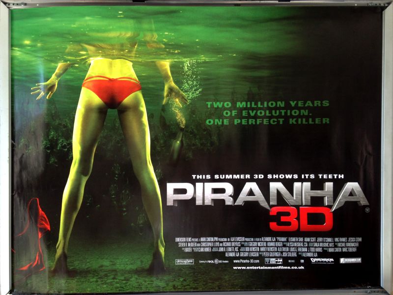 Cinema Poster: PIRANHA 3D 2010 (Quad) Richard Dreyfuss Ving Rhames Kelly Brook Cinema Poster: PIRANHA 3D 2010 (Quad) Richard Dreyfuss Ving Rhames Kelly Brook