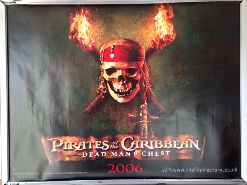 Cinema Poster: PIRATES OF THE CARIBBEAN 2 DEAD MAN'S CHEST 2006 (Adv Quad) Cinema Poster: PIRATES OF THE CARIBBEAN 2 DEAD MAN'S CHEST 2006 (Adv Quad)