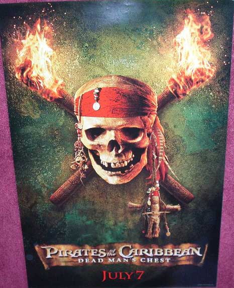 PIRATES OF THE CARIBBEAN 2: Advance One Sheet Film Poster