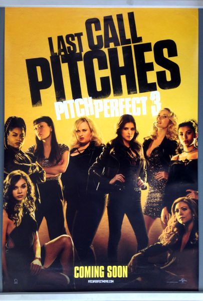 Cinema Poster: PITCH PERFECT 3 2017 (Yellow One Sheet) Anna Kendrick