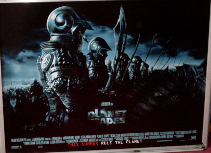 Cinema Poster: PLANET OF THE APES 2001 ('Advance' Quad) Mark Wahlberg