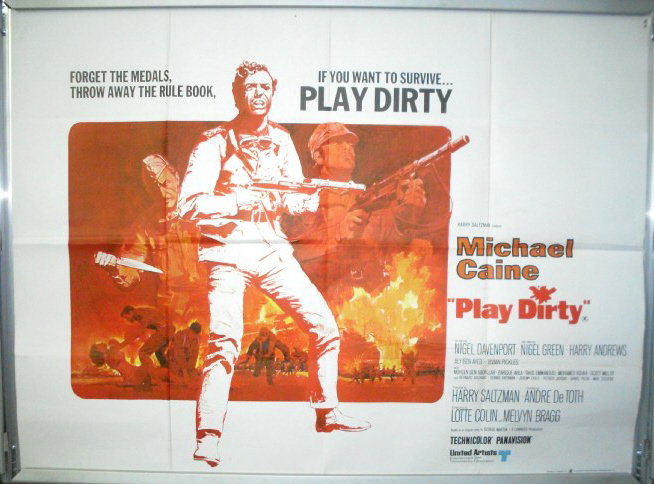 Cinema Poster: PLAY DIRTY 1969 (Quad) Michael Caine Nigel Davenport Nigel Green Cinema Poster: PLAY DIRTY 1969 (Quad) Michael Caine Nigel Davenport Nigel Green