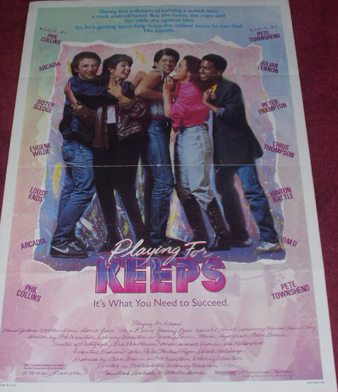 PLAYING FOR KEEPS: Main One Sheet Film Poster