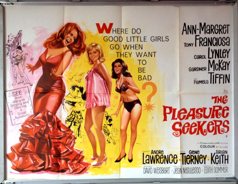 PLEASURE SEEKERS, THE: UK Quad Film Poster PLEASURE SEEKERS, THE: UK Quad Film Poster