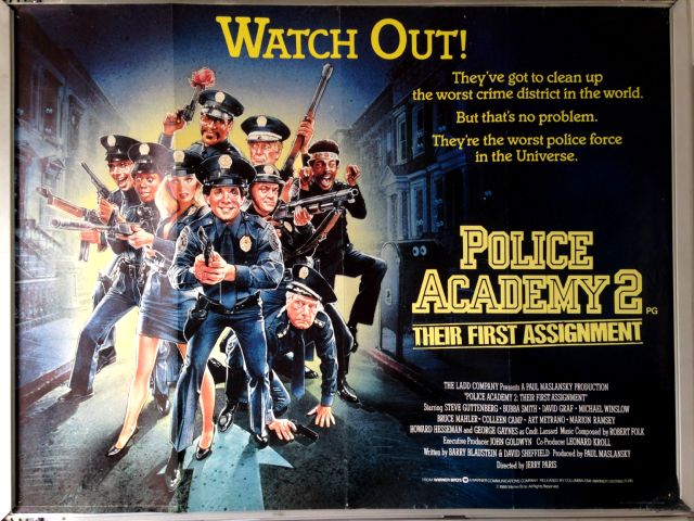 Cinema Poster: POLICE ACADEMY 2 THEIR FIRST ASSIGNMENT 1985 (Quad) Bubba Smith Cinema Poster: POLICE ACADEMY 2 THEIR FIRST ASSIGNMENT 1985 (Quad) Bubba Smith