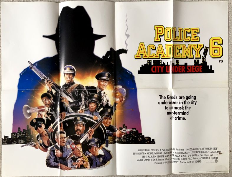 Cinema Poster: POLICE ACADEMY 6 CITY UNDER SIEGE 1989 (Quad) Bubba Smith