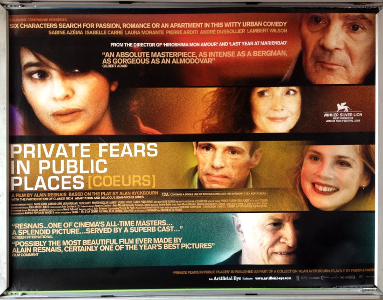 Cinema Poster: PRIVATE FEARS IN PUBLIC PLACES AKA Coeurs 2007 (Quad) Sabine Azma
