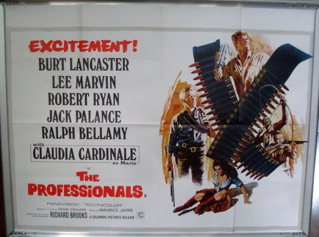 PROFESSIONALS, THE: 'Excitement' UK Quad Film Poster PROFESSIONALS, THE: 'Excitement' UK Quad Film Poster