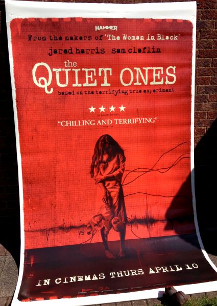 Cinema Banner: QUIET ONES, THE 2014 (Red) Jared Harris Sam Claflin Olivia Cooke