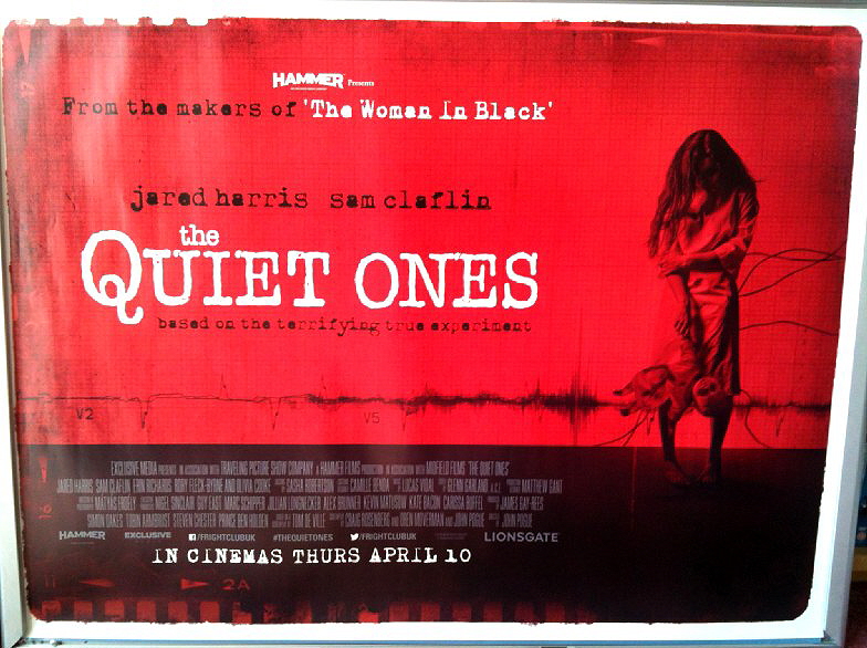 QUIET ONES, THE: Red UK Quad Film Poster