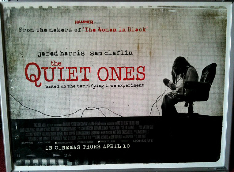 QUIET ONES, THE: White UK Quad Film Poster