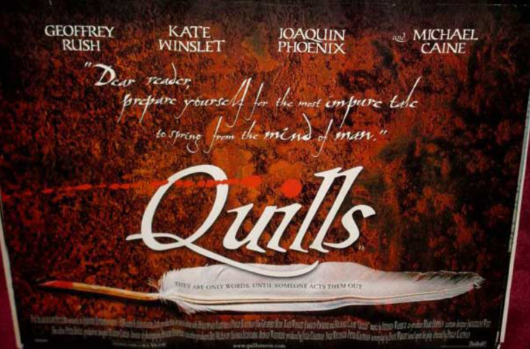 QUILLS: Advance UK Quad Film Poster