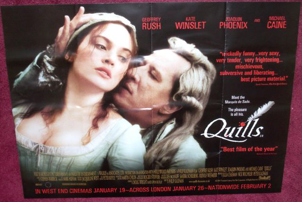 QUILLS: Main Dated UK Quad Film Poster