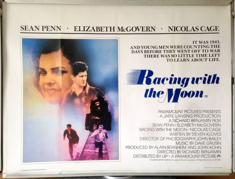Cinema Poster: RACING WITH THE MOON 1984 (Quad) Sean Penn Nicolas Cage